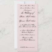 Calla Lilies Faire-part de mariage (Dos)