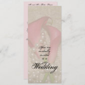 Calla Lilies Faire-part de mariage (Devant / Derrière)