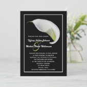 Calla Lilies Faire-part de mariage - Blanc Calla L (Debout devant)