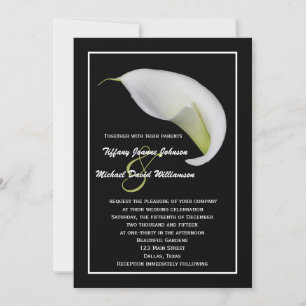 Calla Lilies Faire-part de mariage - Blanc Calla L