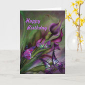 Calla Lilies Happy Birthday Kaart (Gele Bloem)