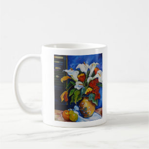 Calla Lilies & Poppies 11 oz Mug classique