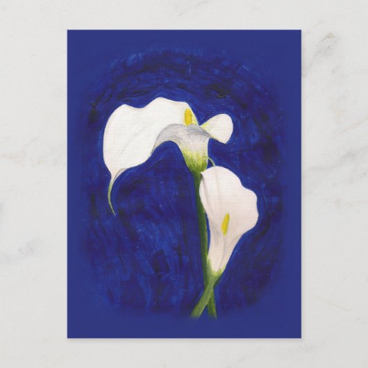 calla lilies post card briefkaart (Voorkant)