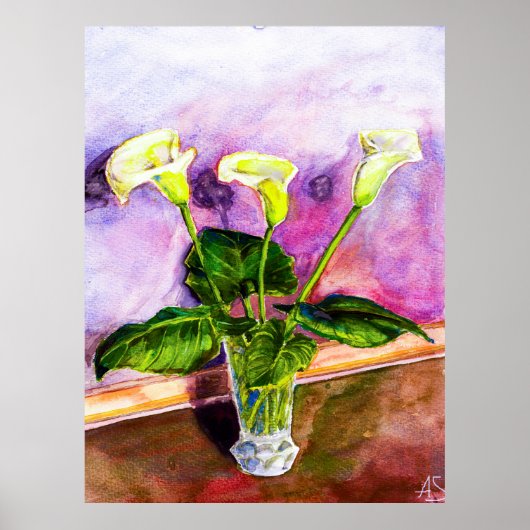 Calla Lilies Poster (Voorkant)