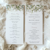 Calla Lilies Programme de mariage Couleurs pastel