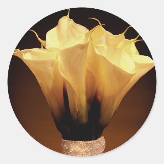 Calla Lilies.... Ronde Sticker (Voorkant)
