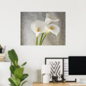 calla lilies schort poster groot (Thuiskantoor)