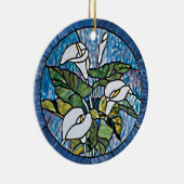 Calla Lilies Stain Glass Kijk Keramisch Ornament (Rechts)
