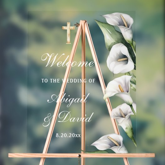 Calla Lilies Wedding Welcome (Neutre)