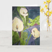 Calla Lillies Kaart (Gele Bloem)