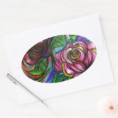 Calla Lillies Ovale Sticker (Envelop)