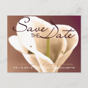 Calla Lillies ・ Sparen de Datum Save The Date