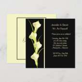 Calla Lillies Verloving Invitation Kaart (Voorkant / Achterkant)