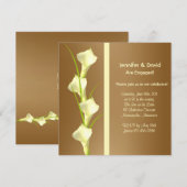 Calla Lillies Verloving Invitation Kaart (Voorkant / Achterkant)