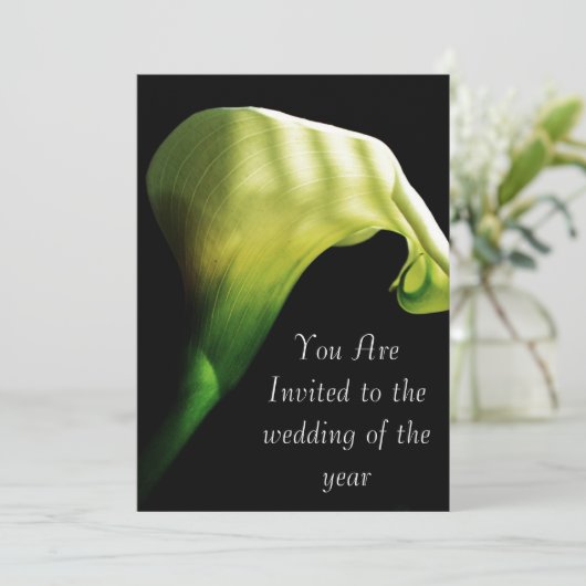 calla lilly faire-part de mariage (Debout devant)