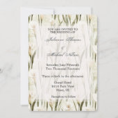  Calla Lilly Green White Floral Wedding Kaart (Voorkant)