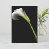 Calla Lilly Invitations (voeg uw eigen tekst toe) Kaart (Staand voorkant)