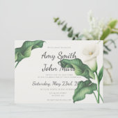 Calla Lilly Kaart (Staand voorkant)