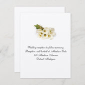 Calla Lilly Wedding Invitation Reception Card Kaart (Voorkant / Achterkant)