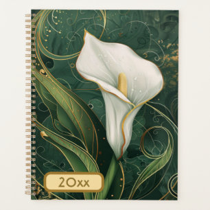 Calla Lily 20XX Classic Spiral Planner Art numériq