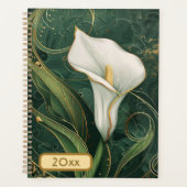 Calla Lily 20XX Classic Spiral Planner Digitale Ku (Voorkant)
