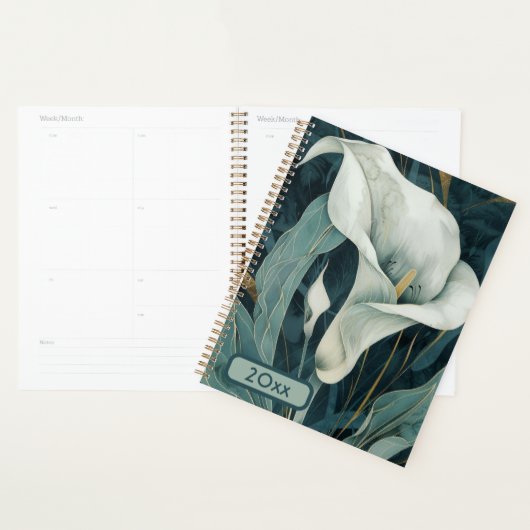 Calla Lily 20XX Classic Spiral Planner Waterverf (Display)