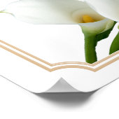 Calla Lily Affiche de bienvenue Mariage (Coin)