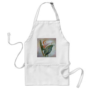 Calla Lily Beauful Botanical Art Standaard Schort