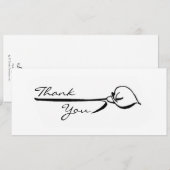 Calla Lily Bedankt Kaart (Voorkant / Achterkant)