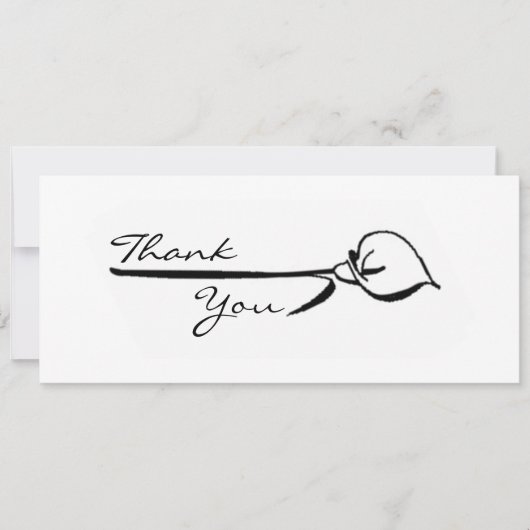 Calla Lily Bedankt Kaart (Voorkant)