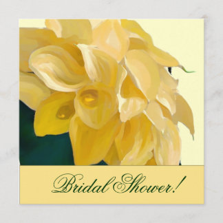 Calla Lily Bridal Shower Kaart