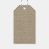 Calla Lily Burlap en Lace bruiloft dank u Labels Cadeaulabel (Achterkant)