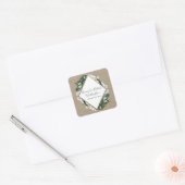 Calla Lily Burlap et Stickers mariage de dentelle  (Enveloppe)