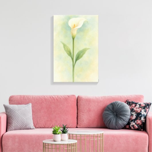 Calla Lily Canvas Afdruk (Insitu (Woonkamer))