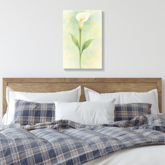 Calla Lily Canvas Afdruk (Insitu (Slaapkamer))