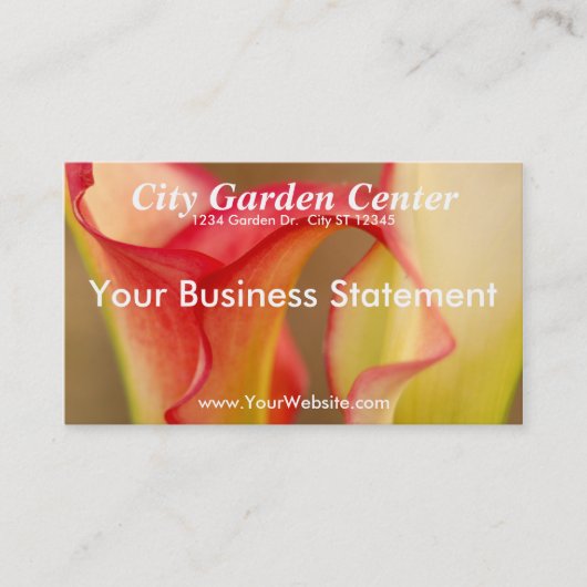 Calla Lily Carte de visite (Devant)