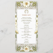 Calla Lily Ceremony Art Nouveau Mucha Programma (Achterkant)