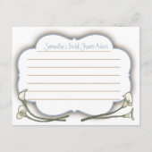 Calla Lily Chalkboard Et Mason Jar Conseils Cartes (Dos)