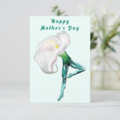 Calla Lily Danseuse de ballet de fleurs Carte de f (Debout devant)