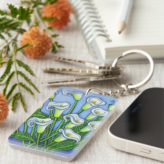 Calla Lily Dreaming Sleutelhanger van Lisa Lorenz (Voorkant Rechts)