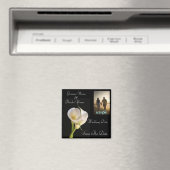 Calla Lily Elegant Save the Date Magnet Magneet (Insitu (Vaatwasser))