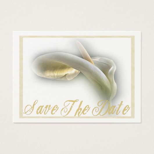 Calla Lily - Enregistrer La Carte Date (Devant)