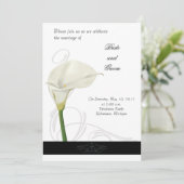Calla Lily Faire-part de mariage (Debout devant)