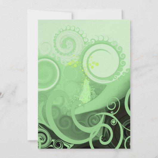 Calla Lily Faire-part de mariage (Dos)