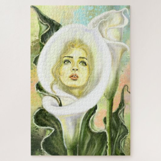 Calla Lily Femme Jigsaw Puzzle (Vertical)