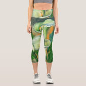 Calla Lily Fleurs Capri Leggings (Recto)