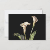 Calla Lily Floral moderne RSVP (Dos)