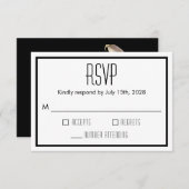 Calla Lily Floral moderne RSVP (Devant / Derrière)