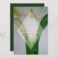 Calla Lily Floral Printemps Invitation de mariage