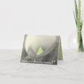 Calla Lily Flower Bedankt Card (Achterkant)